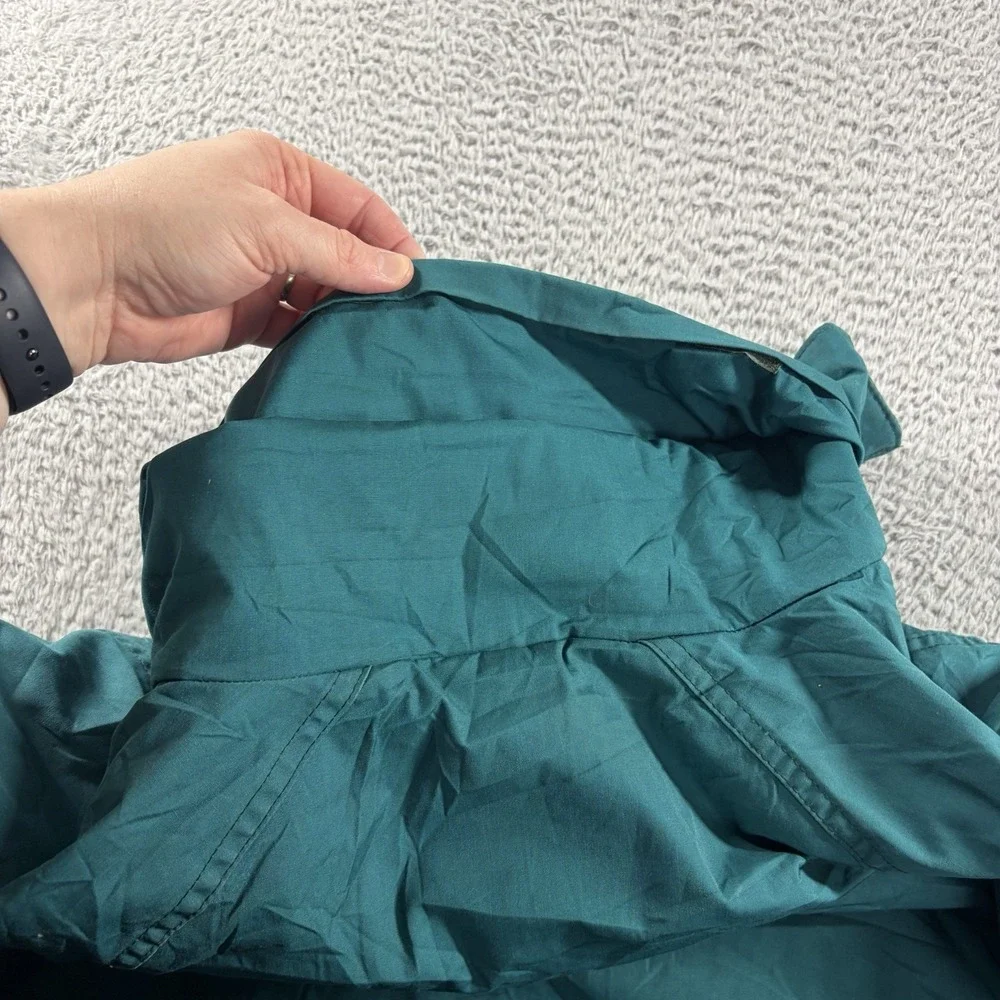VINTAGE Woolrich Field Coat Jacket Mens Large Green Flannel Lined Pockets Chore‎